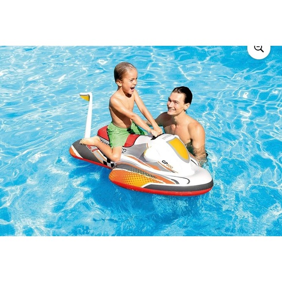 Intex Wave Rider GP500 Inflatable Jet Ski Pool Float Ride On Toy Pool Kids‎ 3+ - Picture 3 of 6